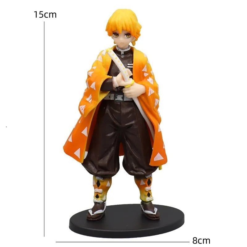 Official Anime Demon Slayer Kimetsu no Yaiba figure Kamado Tanjirou Action Figure Agatsuma Zenitsu Nezuko Warrior PVC Model Toys