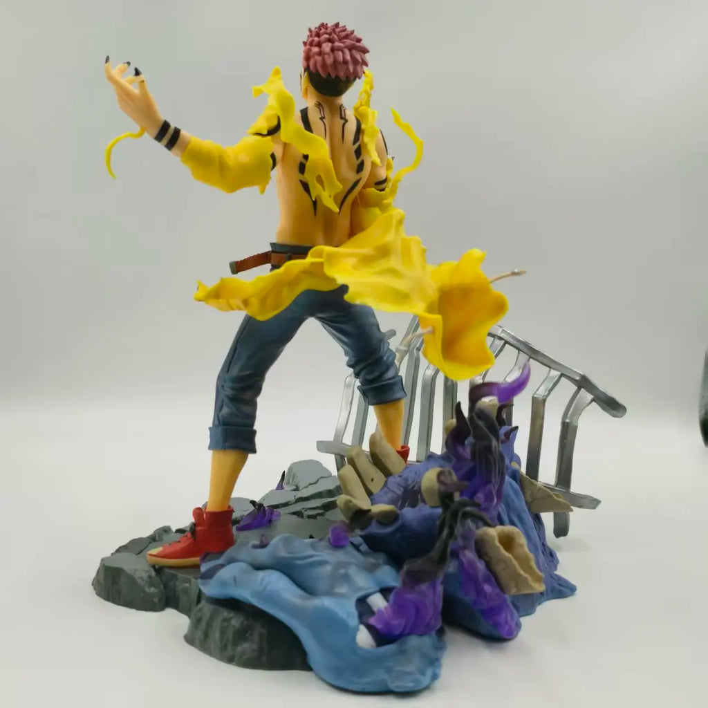 28cm 11.02 inch Anime Ryomen Sukuna Action Figures Pvc Statue Desktop Ornamen Collection Statue Model Decoration Room Desk Toys