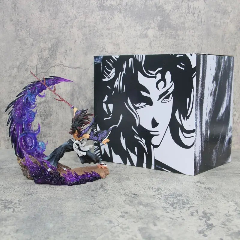 【In-Stock】Ghost Slayer Gk Battle Black Death Mou Battle Ji Guoyuan One Light Edition Model Ornament Statue Handmade Wholesale