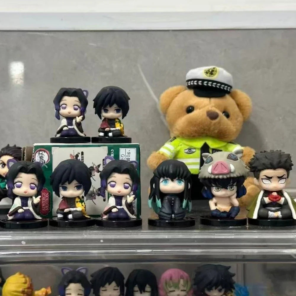 Anime Demon Slayer Kimetsu no Yaiba Figure 15cm Nezuko Tanjirou Mitsuri Shinobu Zenitsu Kyoujurou Action Figural Model Toy Gifts