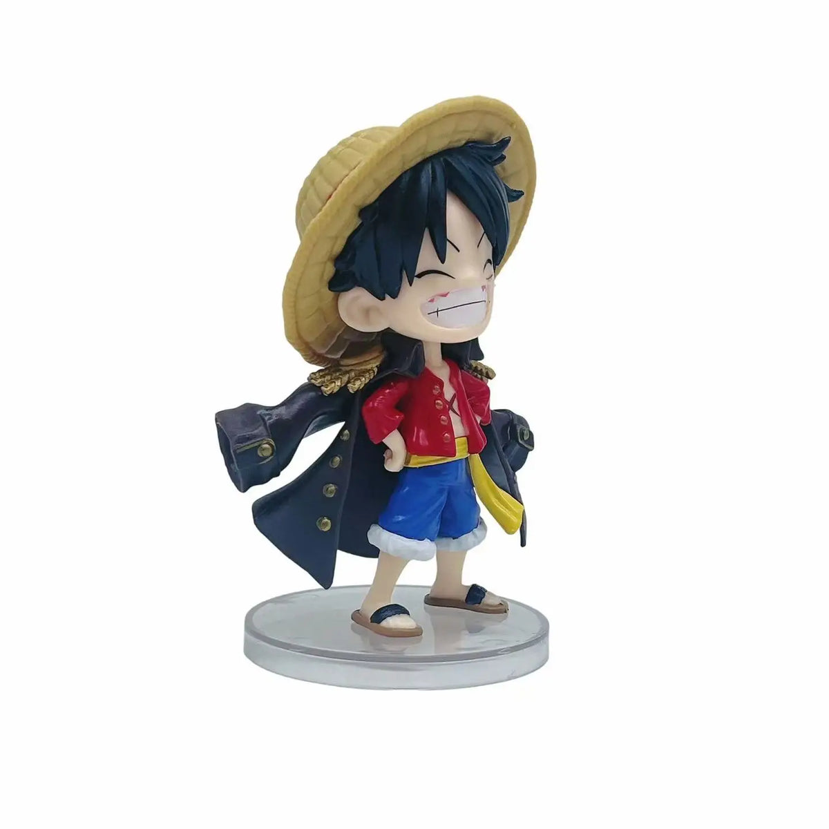 2027 Hot sale Bandai One Piece Anime 12cm Smiling Luffy Action Figure with Cloak PVC Collectible Figurine 1 sold