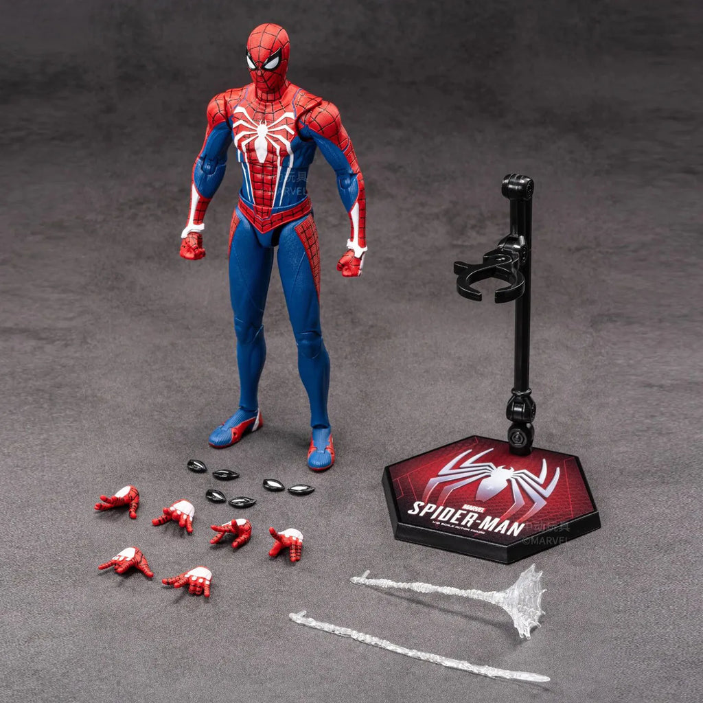 Zd Toys Marvel Spider Man Action Figure Ps4 Game Version Full Articulated Collectible Model For Display