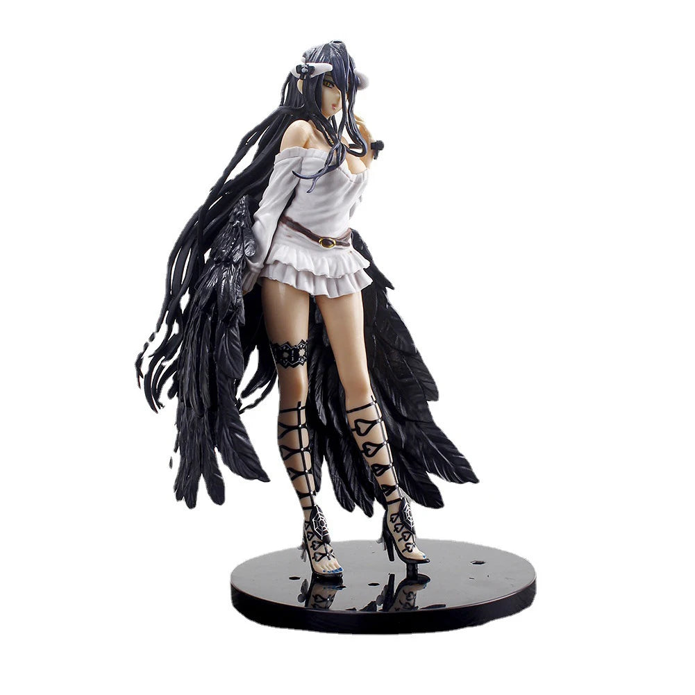 21.5cm Anime Figure Albedo Standing Action Figures Albedo Figurine PVC Model Toys Collection Statue Tabletop Ornament Gift