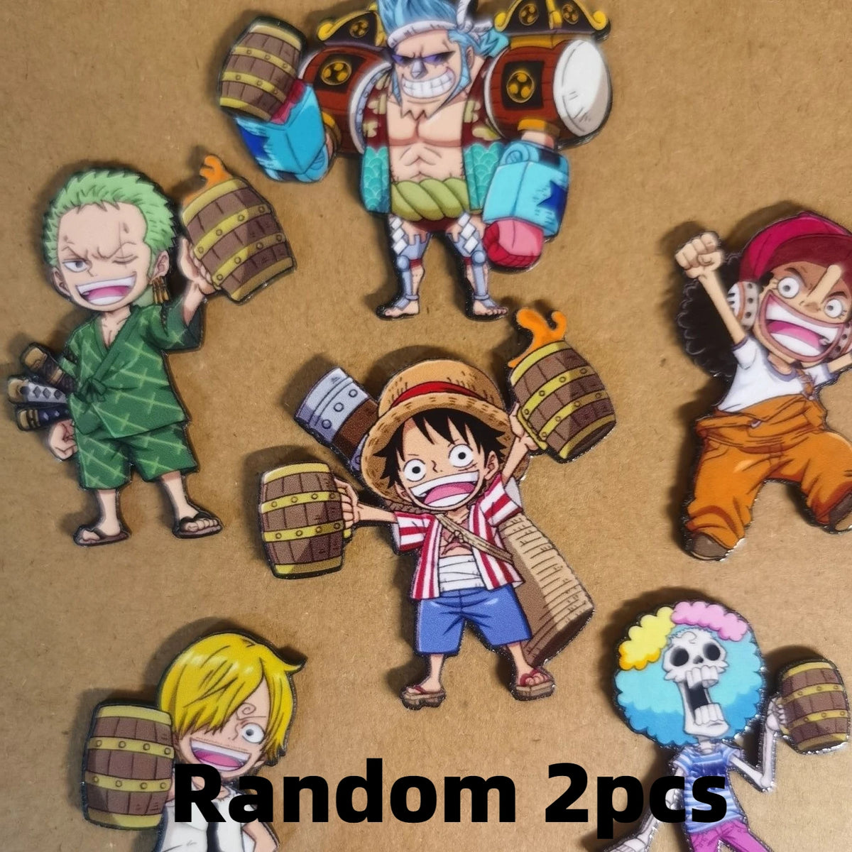 One Piece Luffy Zoro Magnetic Refrigerator Sticker Hot Sale In Stock Anime Cartoon Manga Kitchen Decor