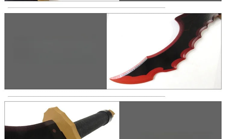 Solo Leveling Kanata Sword Mizushino Shun Anime Cosplay Prop Wooden Ninja Knife Real Size Japanese Katana Samurai Sabre Toy Gift