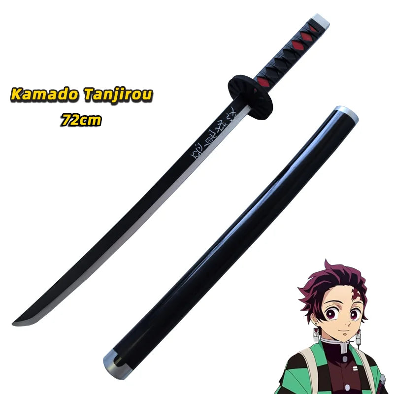 Kochou Shinobu Katana Anime Assembled Sword Cosplay Props Orange Rengoku Kyoujurou Kyoujurou Tanjirou Swords 72cm