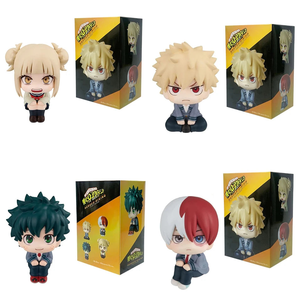 Hot My Hero Academia Bakugou Katsuki Midoriya Izuku Todoroki Shouto Toga Himiko Anime Figure PVC Collectible Model Toys Kid Gift