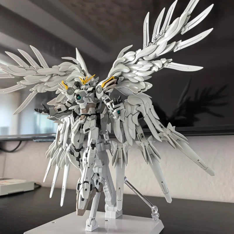 Mg 1/100 8827 Snow White Prelude Fix Model Kit Xxxg-00ysw Wings Assembly Action Figures Alloy Skeleton Customized Toys