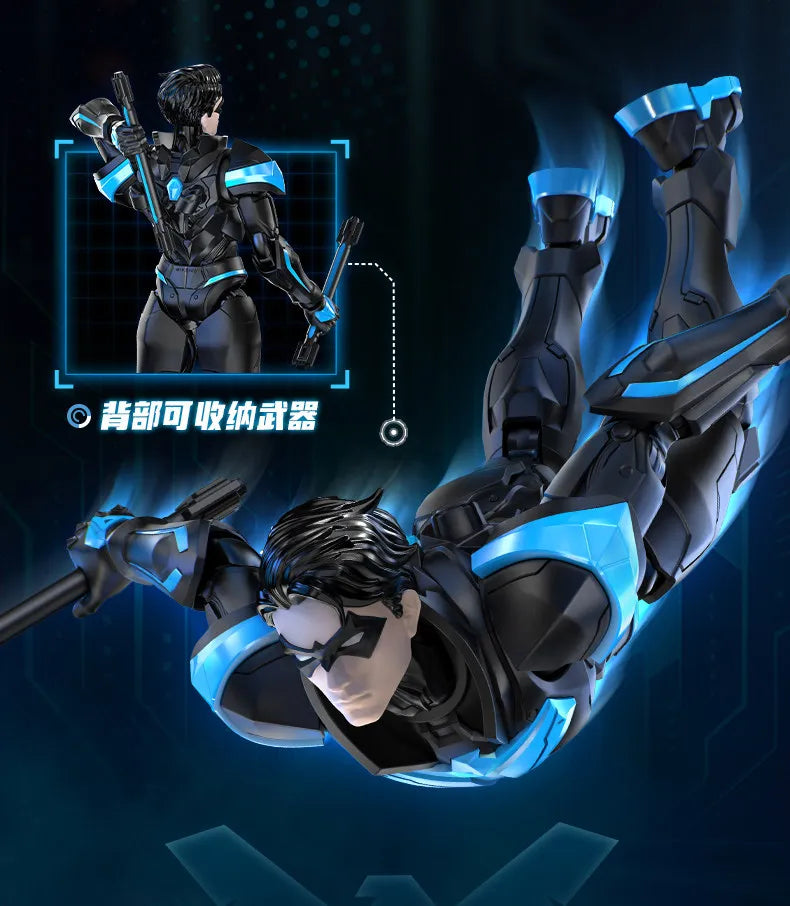 Blokees Heroes Harley Quinn Nightwing Batman Beyond Champion Class Figure Batman Toy Collectible Desktop Assemble Display Gift