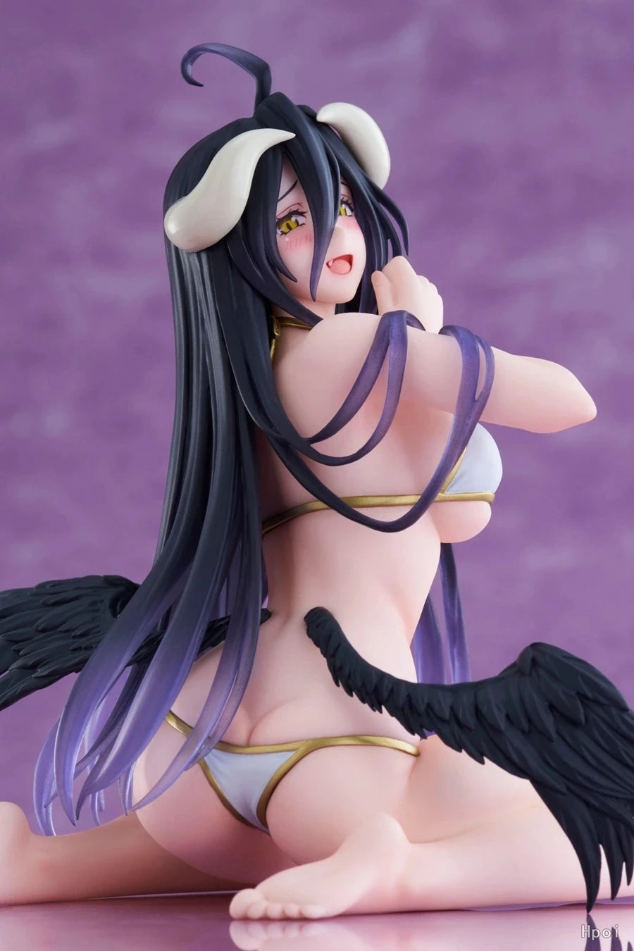 13cm Hentai Figure OVERLORD Anime Figure Desktop Cute Swimsuit Albedo Action Figure Collection Model Toy Fans Birthday Gift