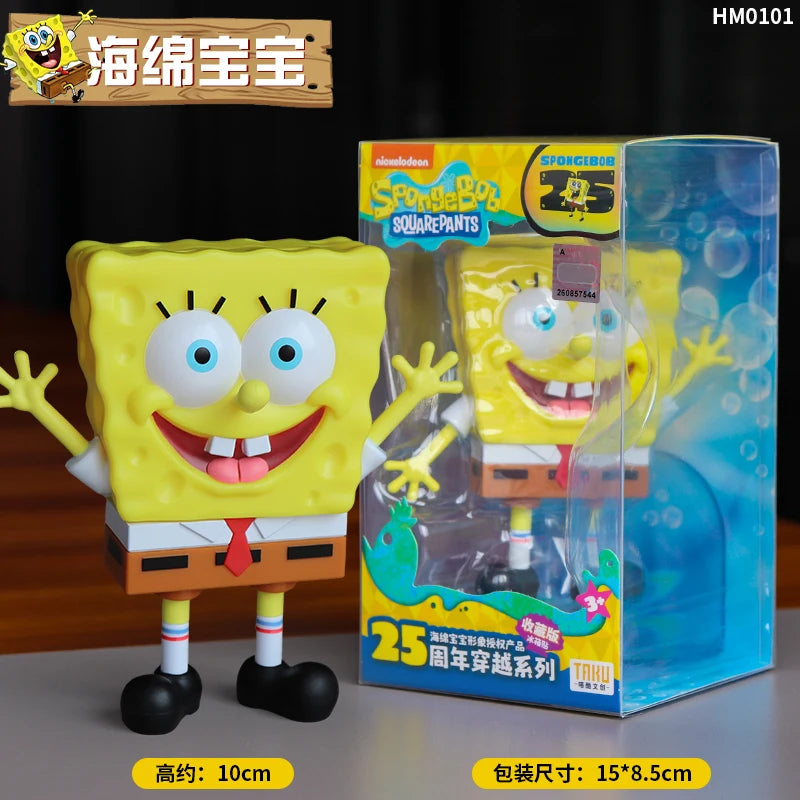 SpongeBob SuqarePants 25th Anniversary Series  Refrigerator Magnet Toy Magnetic Detachable Action Figures Collect Ornaments