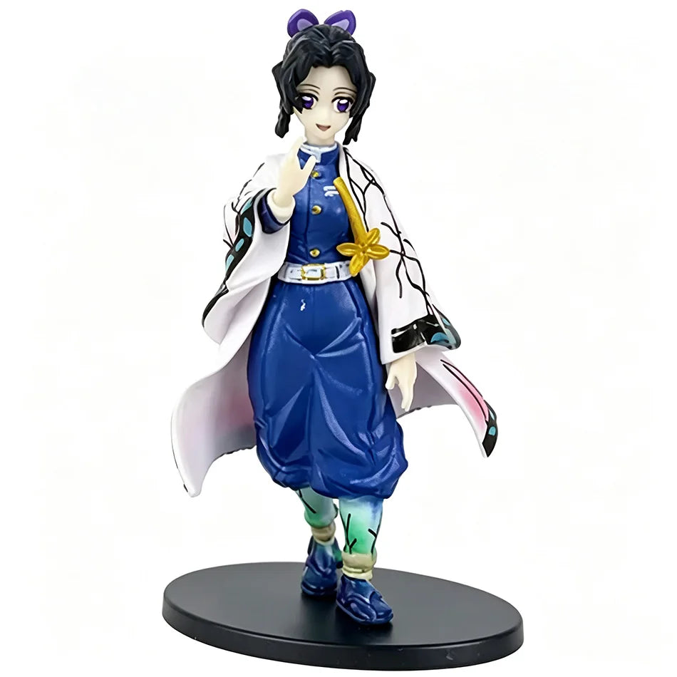 Demon Slayer Kimetsu no Yaiba Figure Kamado Tanjirou Agatsuma Zenitsu Nezuko PVC Model Toys Anime Character Warrior Figure