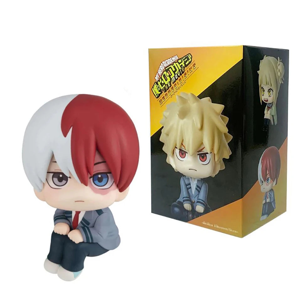 Hot My Hero Academia Bakugou Katsuki Midoriya Izuku Todoroki Shouto Toga Himiko Anime Figure PVC Collectible Model Toys Kid Gift