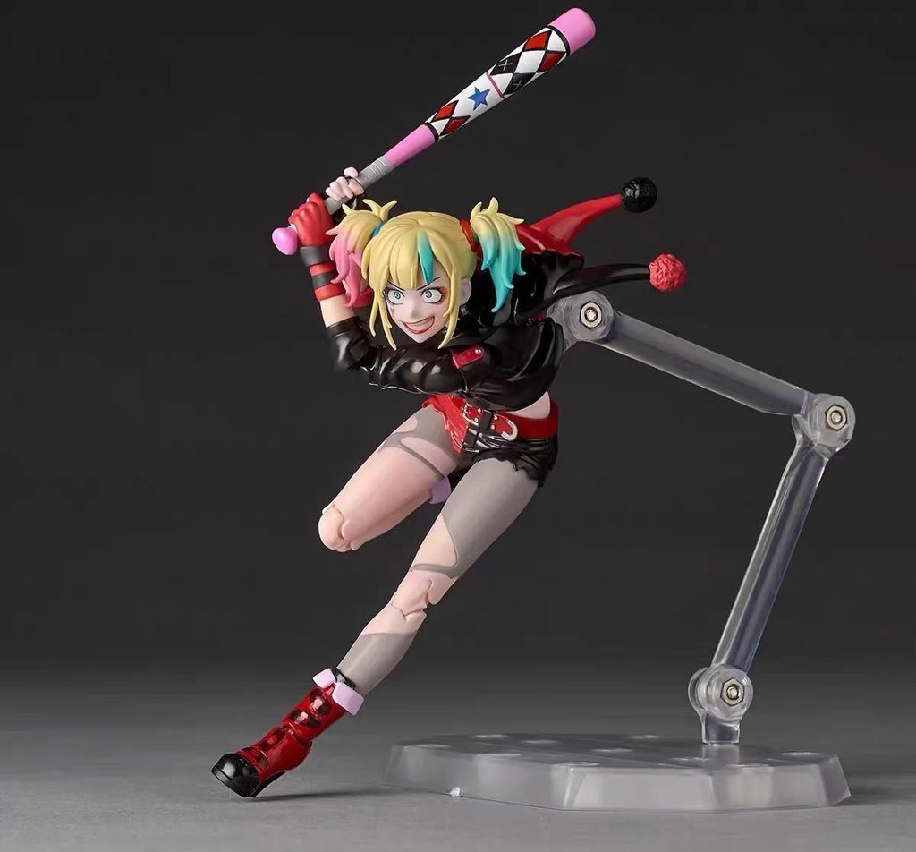 In Stock Kaiyodo Amazing Yamaguchi Revoltech Harley Quinn Suicide Squad From Another World Action Figure Toy Model Gift