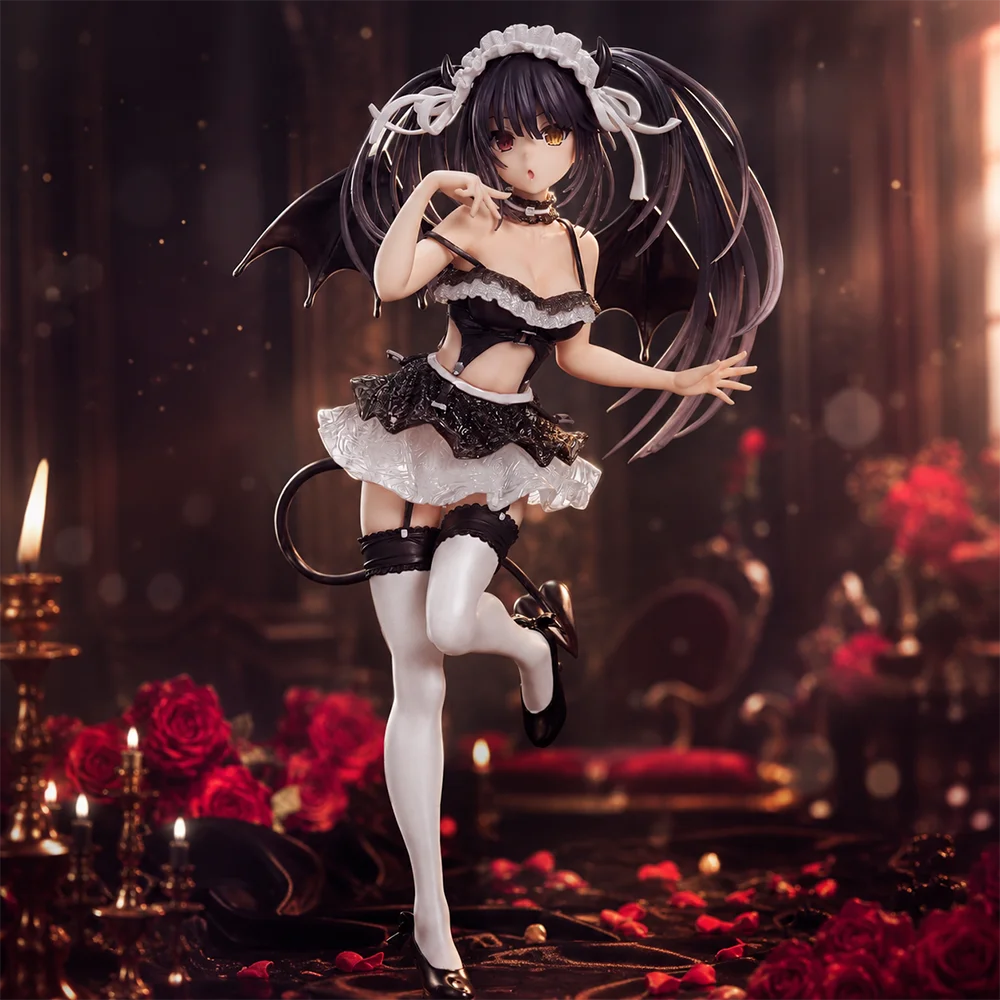 1pc Dark Demon Maid Figure Model, Anime Atmosphere Desk & Car Decor Collectible Statue, Ideal Gift for Birthdays & Holidays.