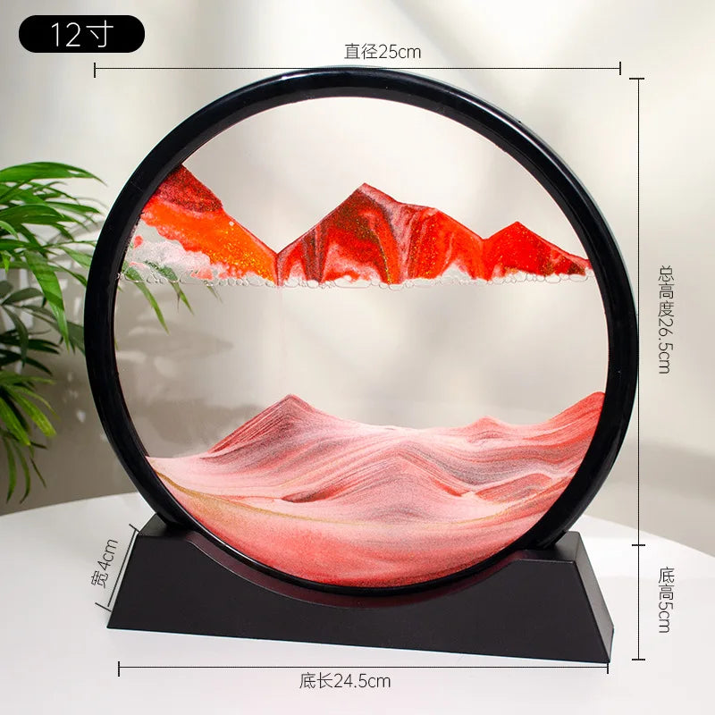 3d Quicksand Painting Desktop Ornaments Home Living Room Decoration Ecological Quicksand Painting Craft Decorations