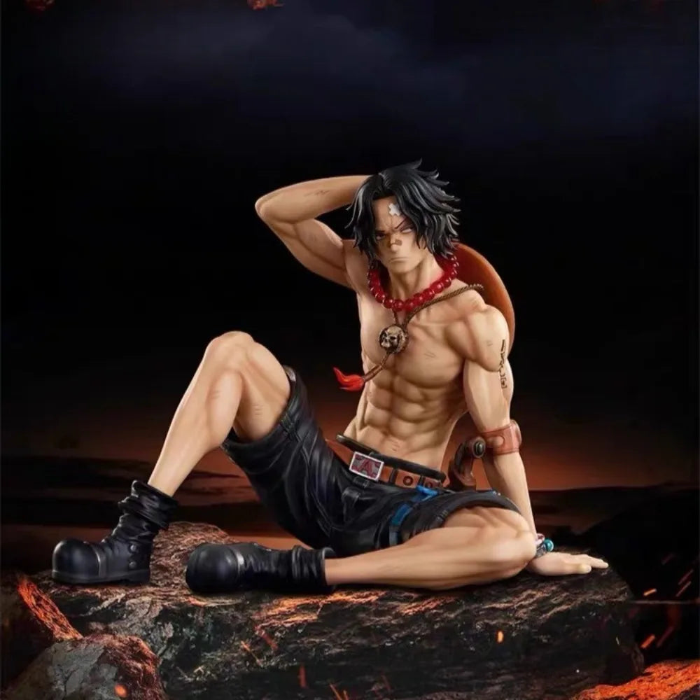 14cm ONE PIECE ACE Figure Collectible Decorations Anime Goods Toy Gift Christmas Present