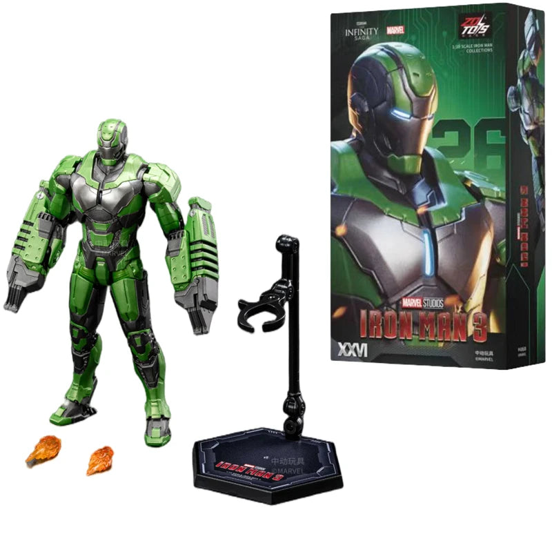 ZD Toys Iron Man Action Figure Mark 35 Red Snapper Iron Man MK 24 MK 22 MK 47 Tony Stark Ironman Figure Action Collect Toy Gift
