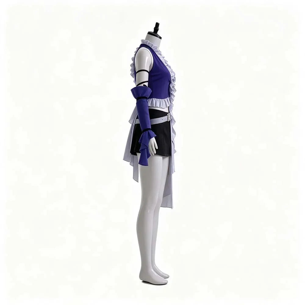 Anime Final Fantasy XII Cosplay Yuna Lenne Song Cosplay Costume Halloween Blue Dress