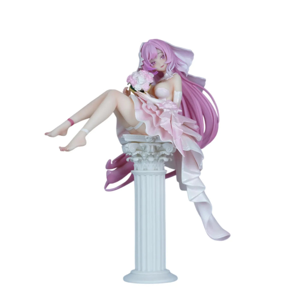 New 30cm Elysia Wedding Dress Anime Figure Pvc Model Collectible Desktop Ornamen Static model statue Surprise Gift
