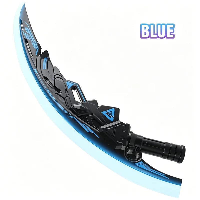 Lightsaber Sword Toy Dual Splicable Luminous Moon Blade with Sound Effect 7 Adjustable RGB Light Modes for Cosplay Party Gift
