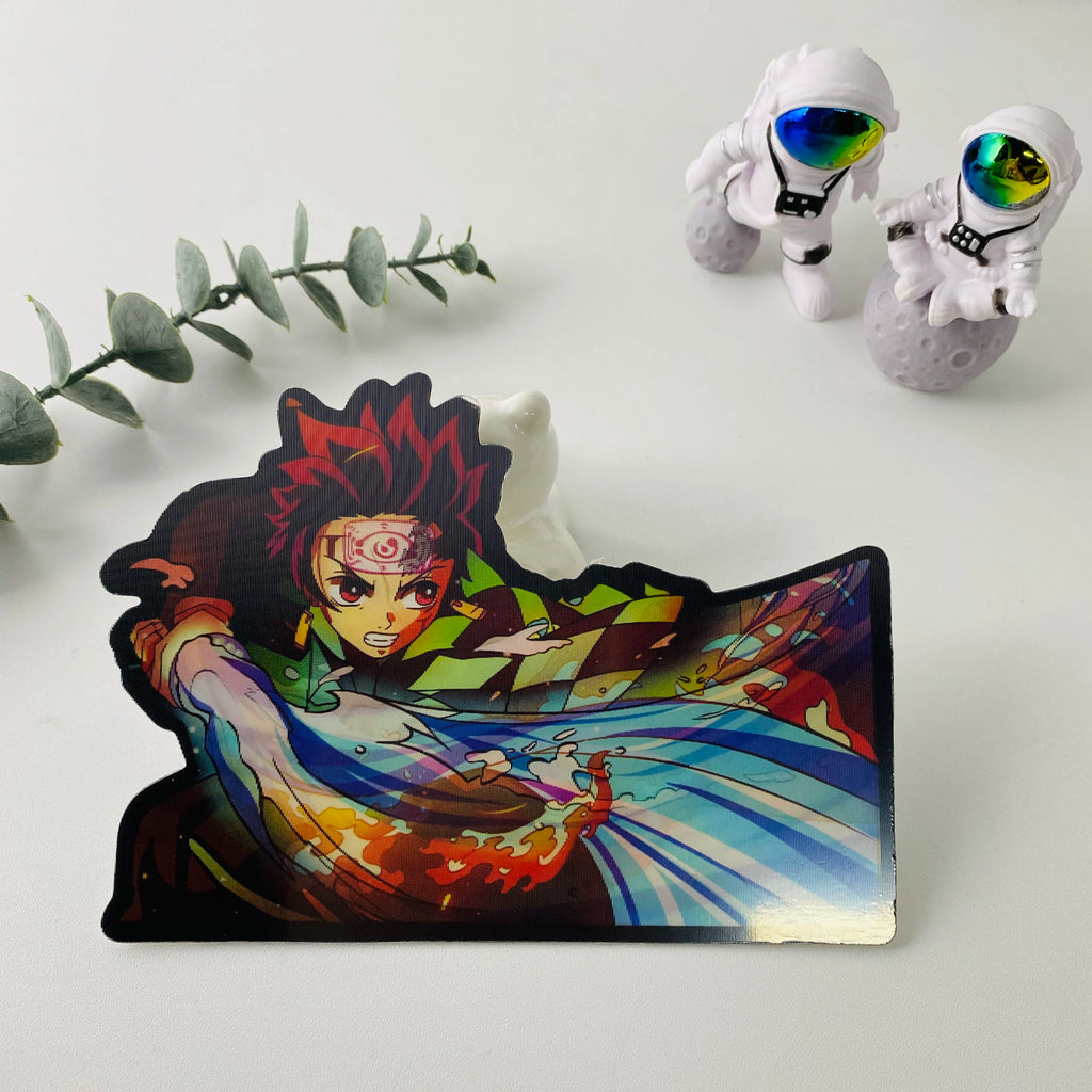 Anime 3D Motion Sticker  Magic Sticker Creative Car Sticker Notebook Luggage Decal