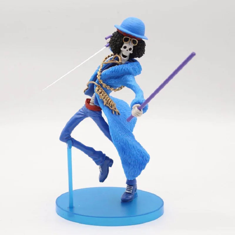 20th Anniversary One Piece Anime Figure Blue Ver.Luffy Zoro Chopper Sanji Robin Franky Usopp Nami Brook Action Figure Model Toy