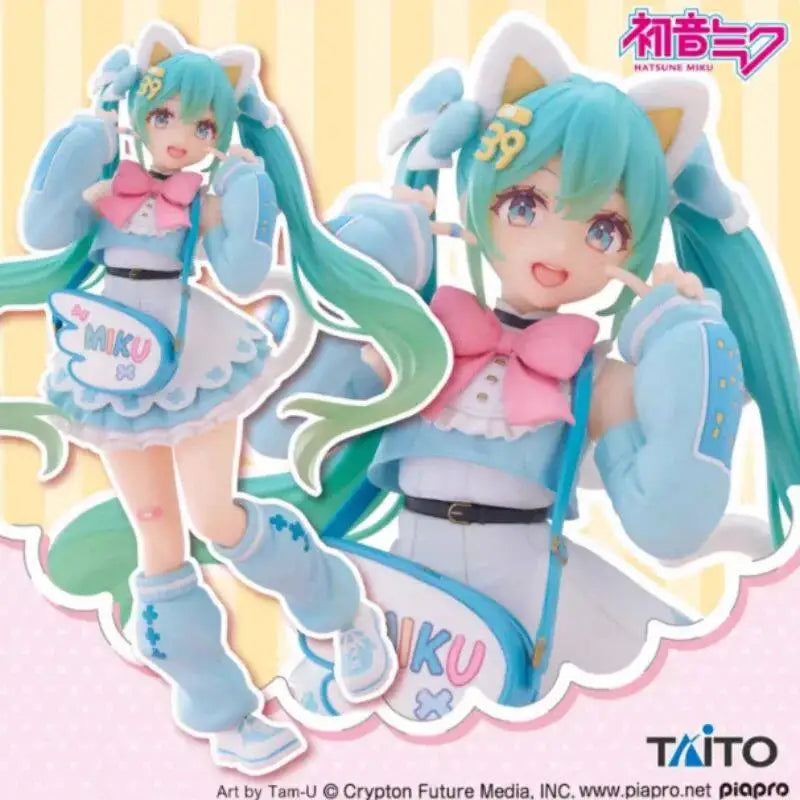 Genuine Original In Stock Taito Fancy Ver Hatsune Miku Fashion Figure Anime Figure Model Collector Figurine Toys for Children