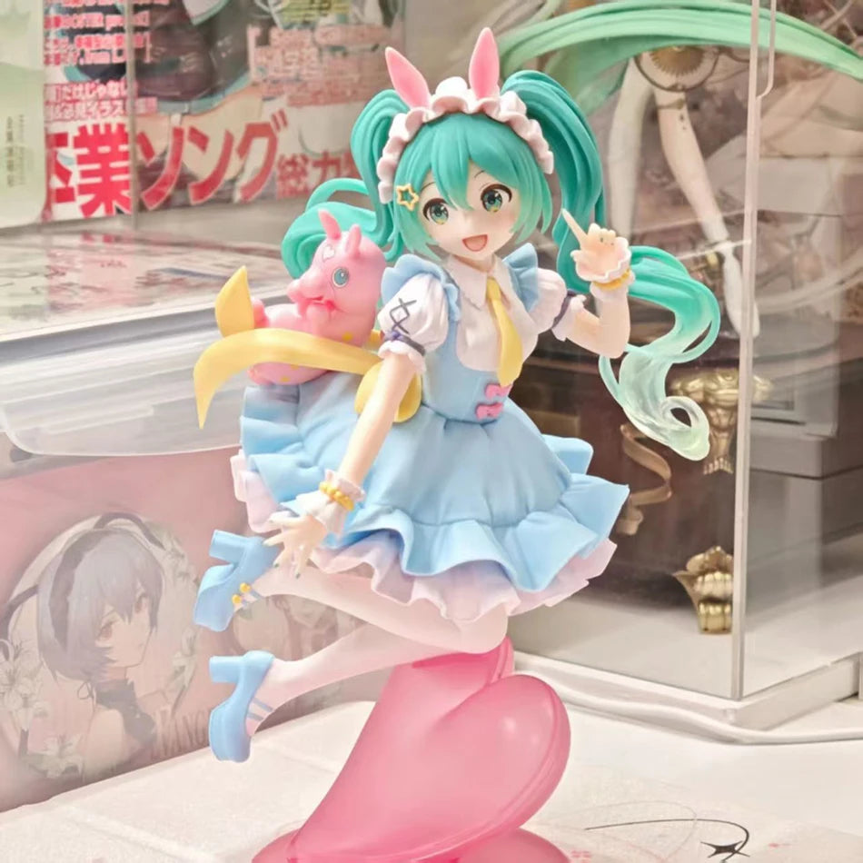 20cm Hatsune Miku Anime Figure Kawaii Fairy Tales Miku Action Figure Lollipop Girl Figurine PVC Collection Anime Model Doll Toys