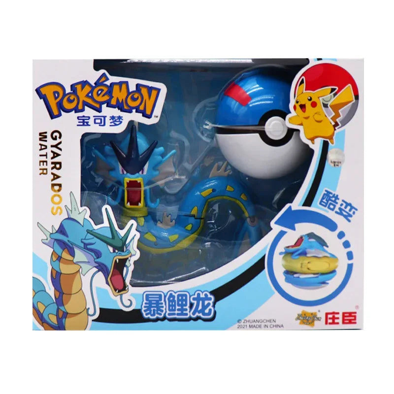 Deform Pokemon Pokeball Greninja Lucario Ball Action Figure Toy Set Mew Pikachu Dragonite Snorlax Venusaur Blastoise Elf Monster