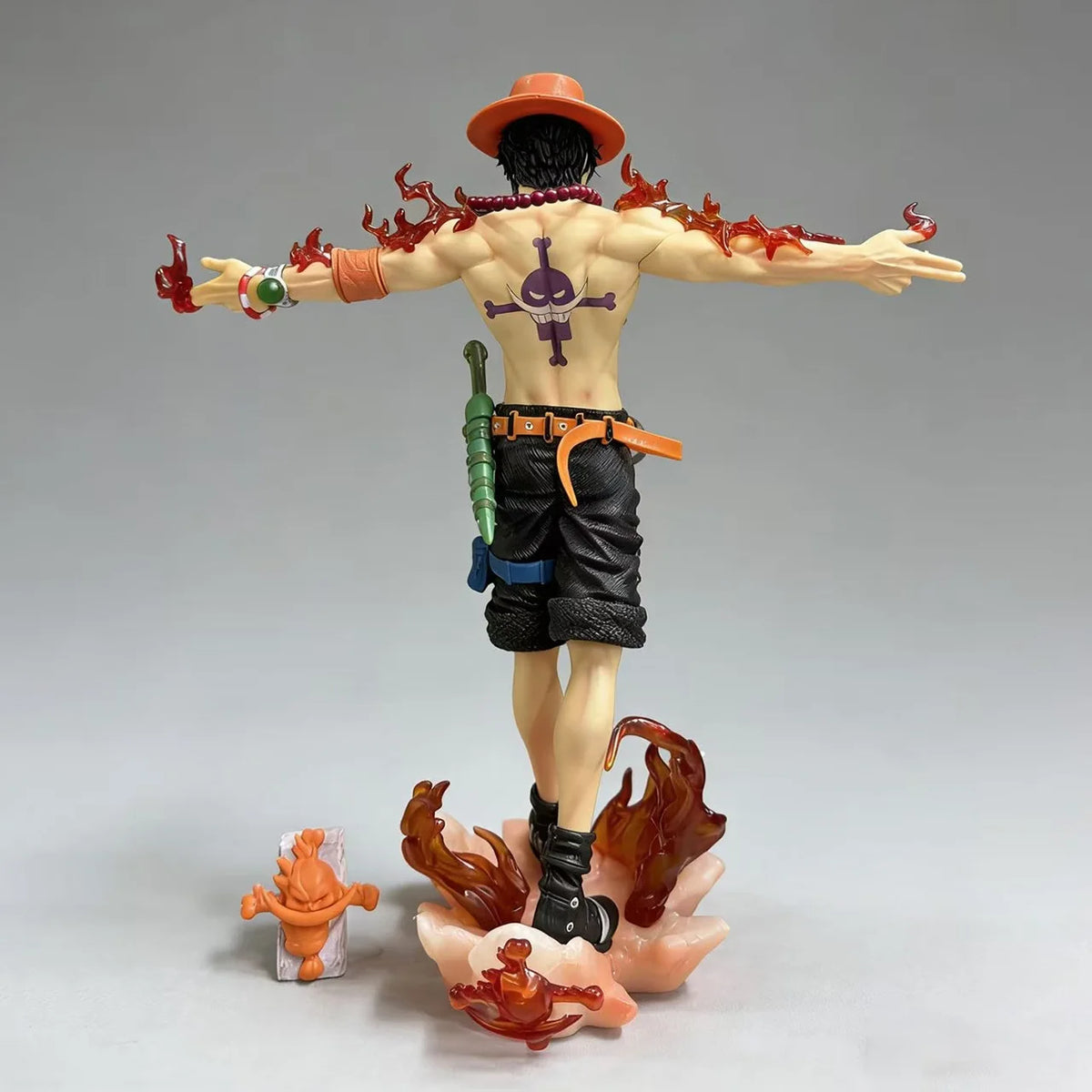 28cm Anime One Piece Ace Figure Portgas D Ace Action Figurine PVC Statue Collectible Model Toys for childern christmas Gifts