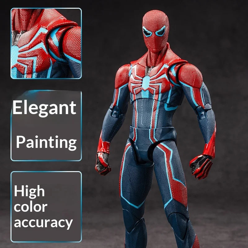 Zd Toys Marvel Spider Man Action Figure Ps4 Game Version Full Articulated Collectible Model For Display