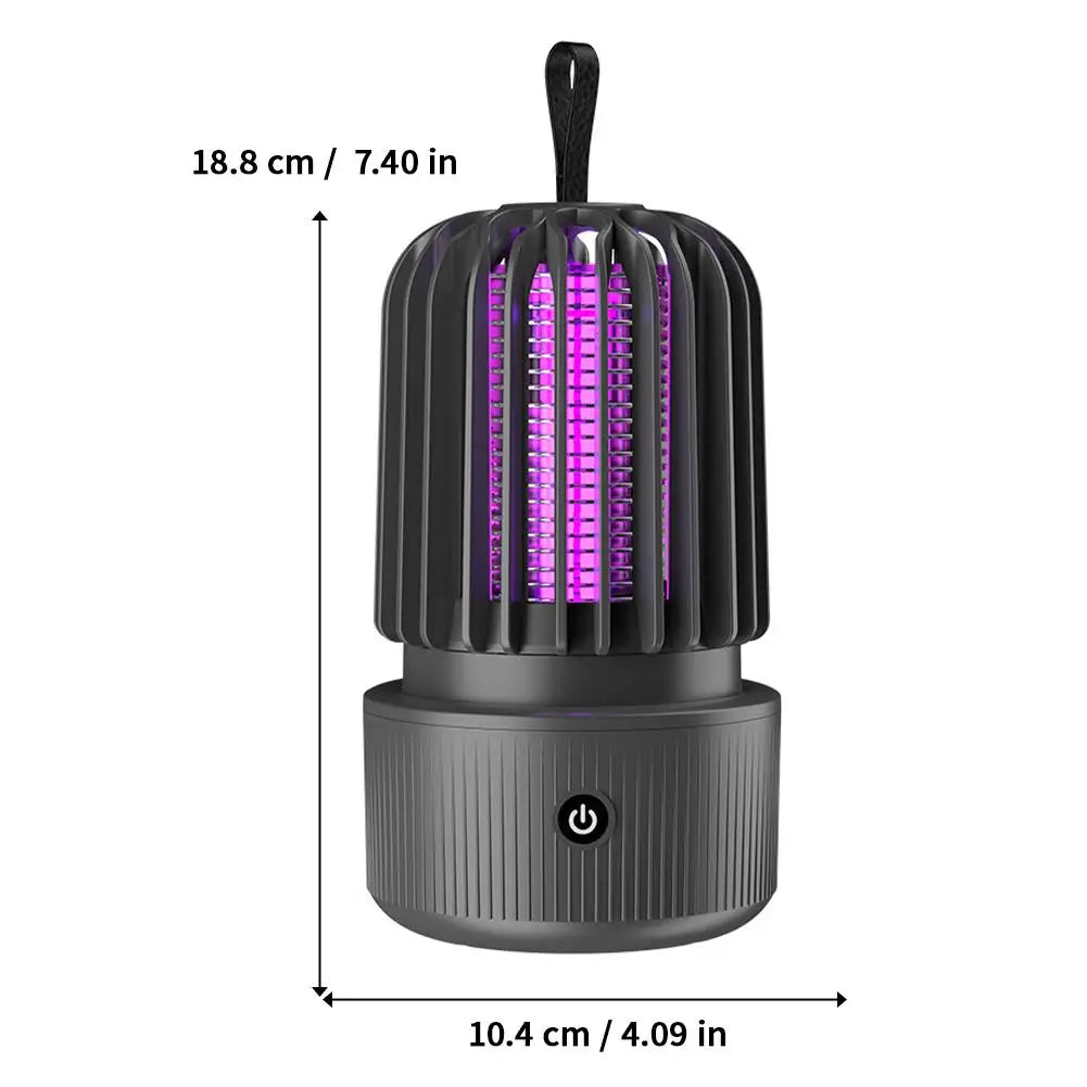 Electric Mosquito Killer Lamp Portable UV Light Bug Zapper USB Insect Fly Trap Quiet For Home Bedroom Outdoor Camping