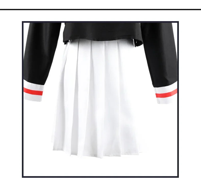 Anime Cardcaptor Sakura Card Captor Kinomoto Sakura Li Syaoran Cosplay Costume School Uniform Man Woman Campus Sailor Suit