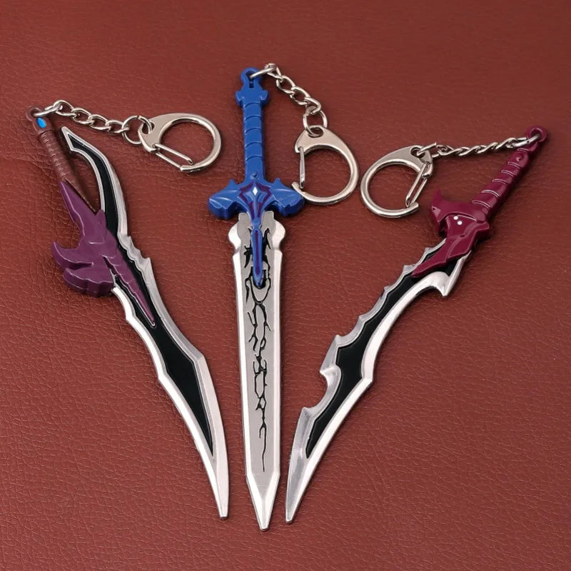 Mini Solo Leveling Kanata Sword Mizushino Shun Swords Anime Cosplay Key Chains Japanese Katana Samurai Sabre Creative Gifts