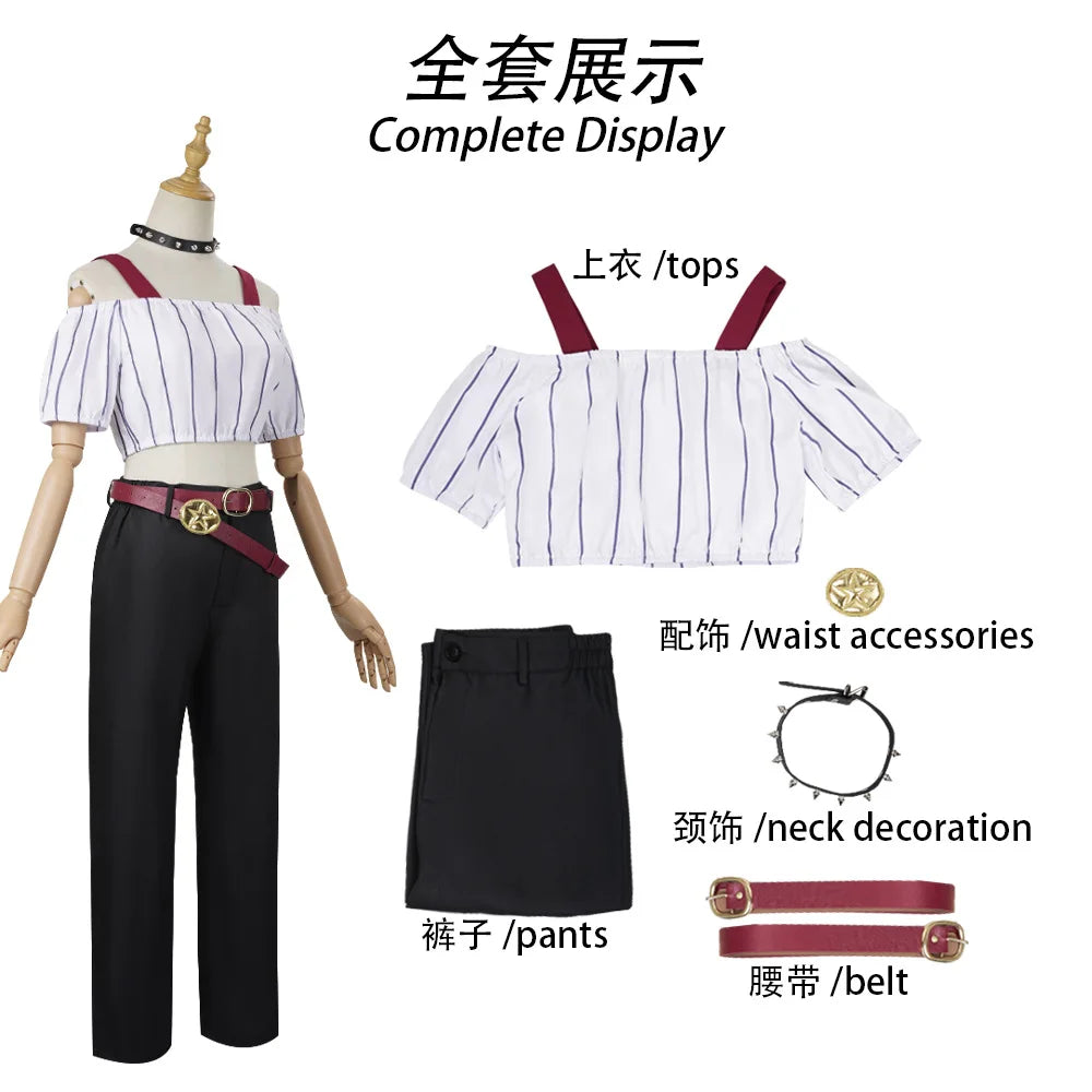 Anime Jujutsu Kaisen Culling Game Kirara Hoshi Cosplay Women Adult Movie JJK Execution Style Halloween Costume for Woman Girl