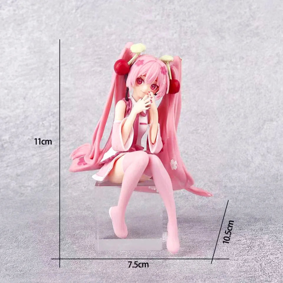 Hatsune Miku Figure Anime Girl Model Desktop Decor Collectible Doll Gift for Fans Future Vocaloid Statue Japanese Kawaii Otaku