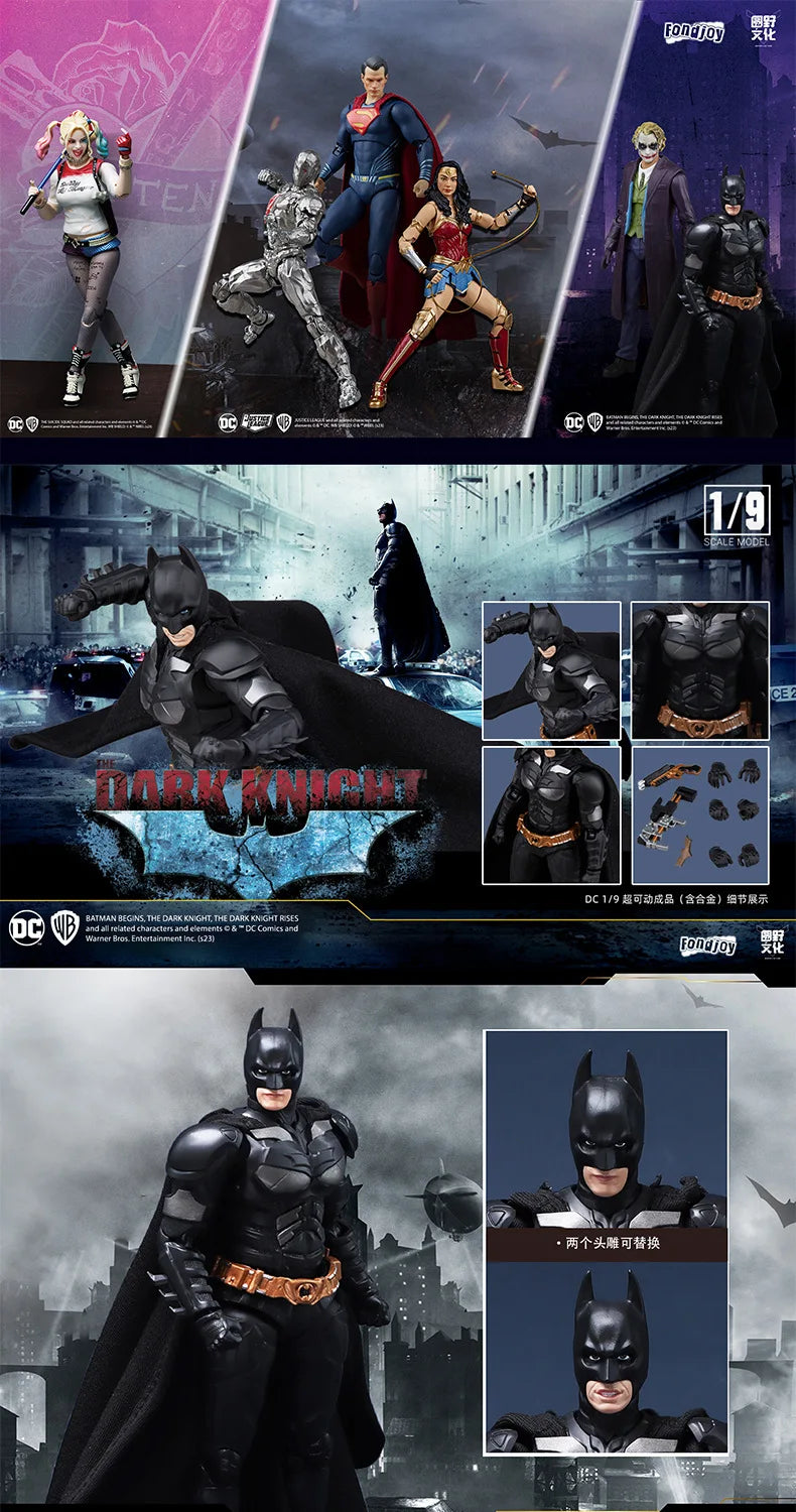 Justice League Figure Batman Action Figures Superman Aquaman Mera Harley Quinn PVC Collection Models Toys Gift