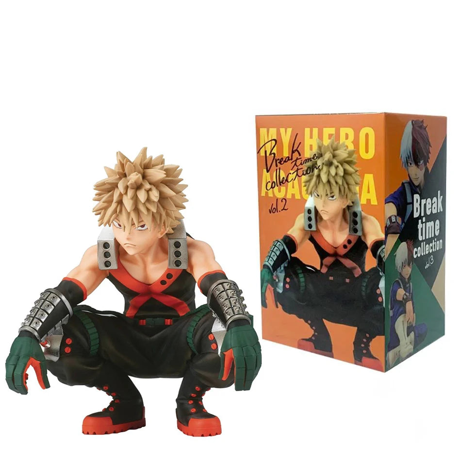 Hot My Hero Academia Bakugou Katsuki Midoriya Izuku Todoroki Shouto Toga Himiko Anime Figure PVC Collectible Model Toys Kid Gift