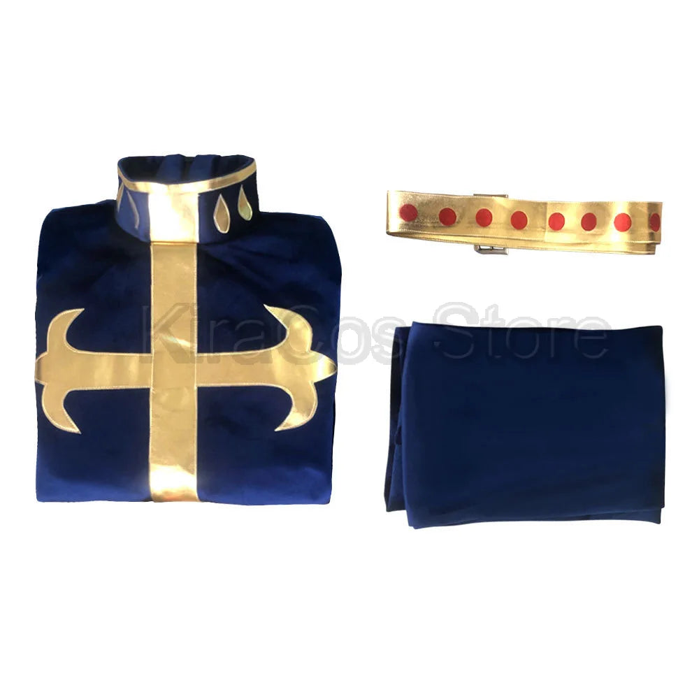 The wonderful adventure Sea of Stones cosplay of Jojo in the Saint Veda anime, Enrico Puchi cosplay stage costumes