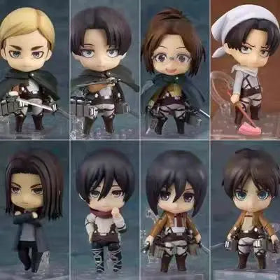Attack on Titan Blind Box Anime Figure PVC Model Eren Mikasa Levi Mystery Collectible Toy Surprise Gift Box for Fans