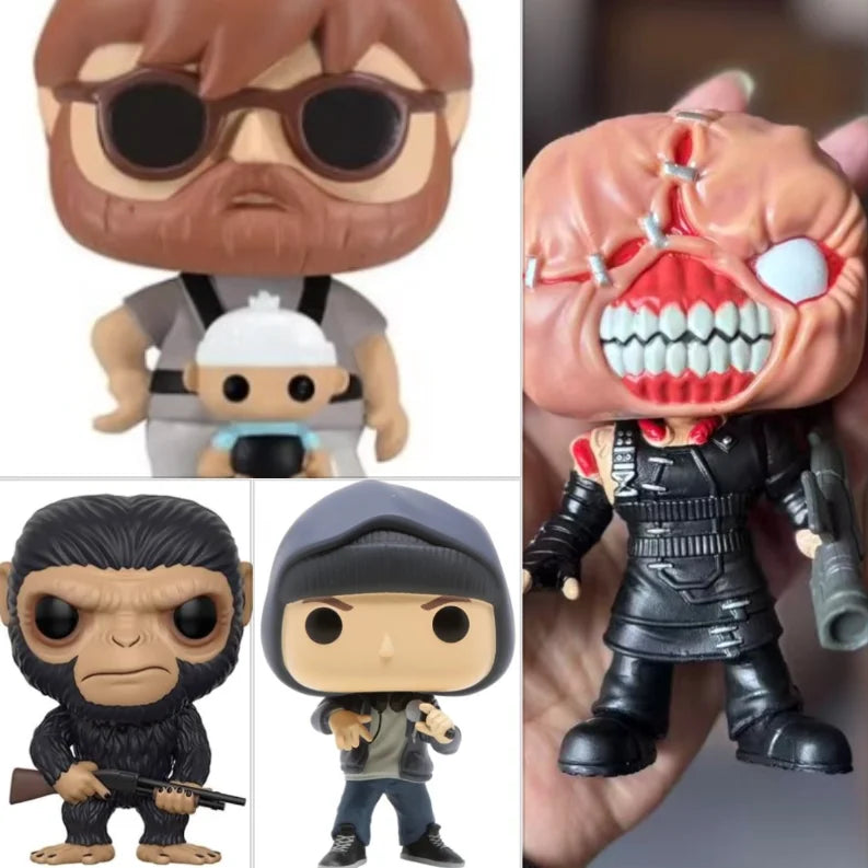 Resident Evil Nemesis  Hangover Alan 8 Mile B-Rabbit Shinobu Kocho Queen Freddie Mercury Godfather Joel Ellie Vinyl Figure Toys