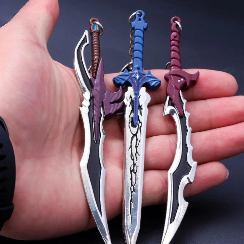 Mini Solo Leveling Kanata Sword Mizushino Shun Swords Anime Cosplay Key Chains Japanese Katana Samurai Sabre Creative Gifts