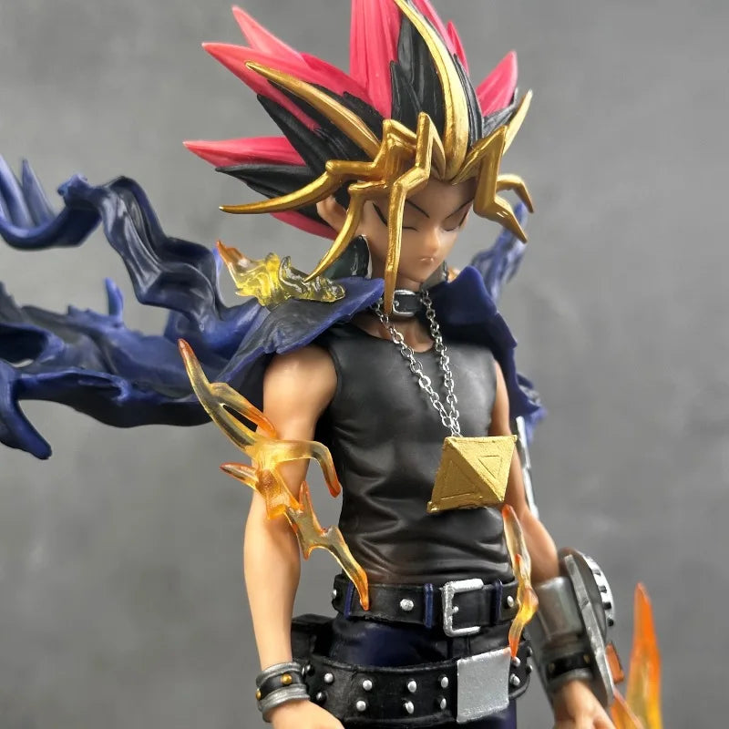 Yugi Muto Anime Figure 28cm Pvc Collectible Model Statue Dual Headed Duel Monster Home Decoration Gift For Adult Collectors