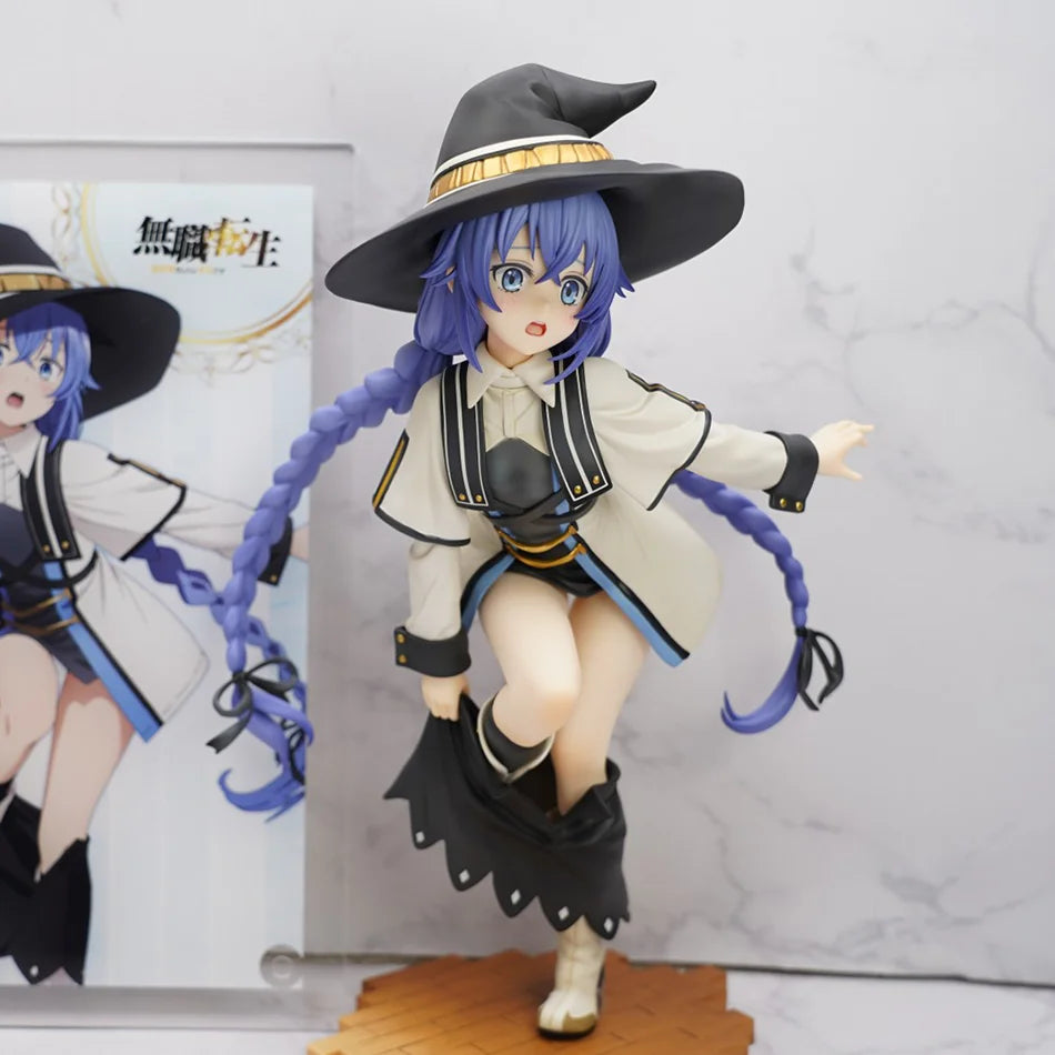 25cm Magician Roxy Migurdia Action Figure Mushoku Tensei：Jobless Reincarnation Anime Figure PVC Adult Collection Model Doll Toys