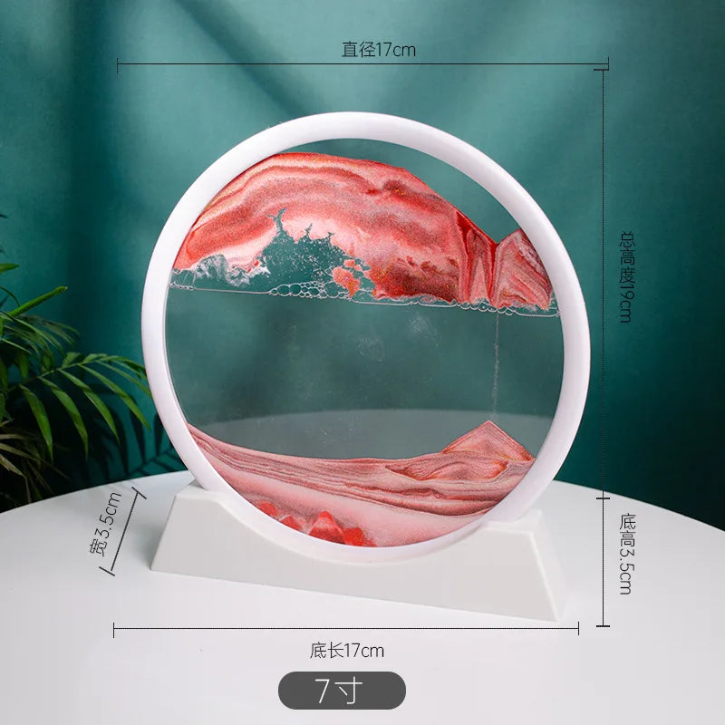 3d Quicksand Painting Desktop Ornaments Home Living Room Decoration Ecological Quicksand Painting Craft Decorations