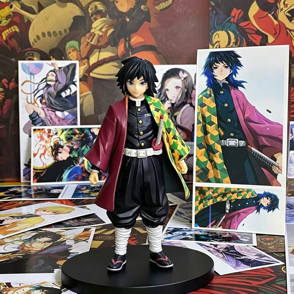 Demon Slayer Kimetsu no Yaiba Figure Kamado Tanjirou Agatsuma Zenitsu Nezuko PVC Model Toys Anime Character Warrior Figure