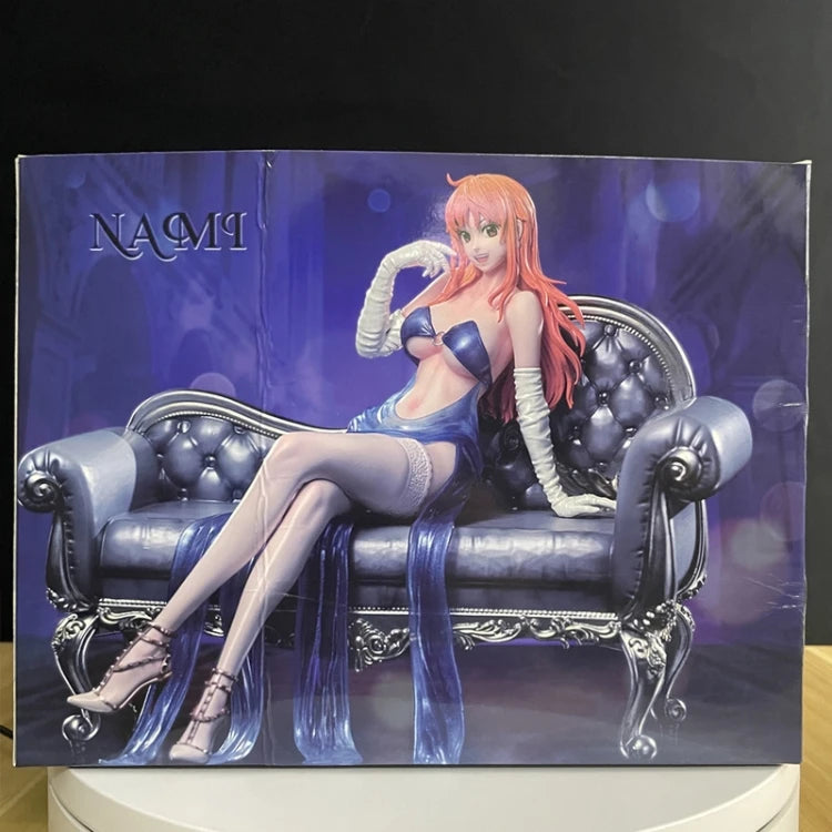 Montemar One Piece Anime Figure Nami Robin GK Thug Series Sexy PVC Action Figurine Sofa Statue In Stock Gift For Anime Fans