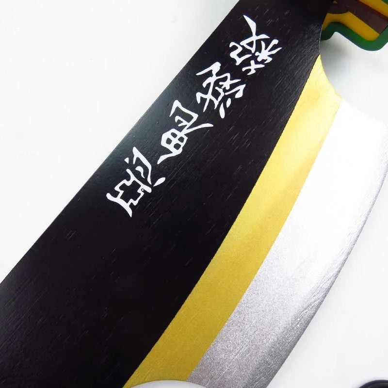 31in Demon Slayer Uzui Tengen Katana Anime Kimetsu No Yaiba Blade Sword Cosplay Prop Real Japanese Katana Samurai Sabre Toy Gift