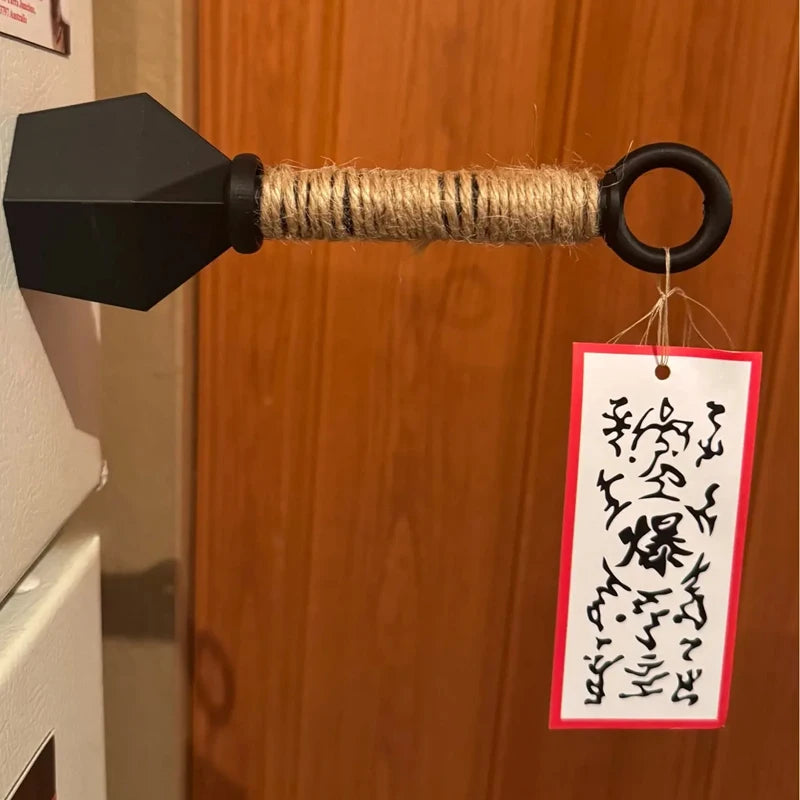 Hot Anime Ninja Kunai Fridge Magnet Toys Cartoon Cosplay Props PVC Shuriken Model Decoration Refrigerator Magnets Toys Boys Gift
